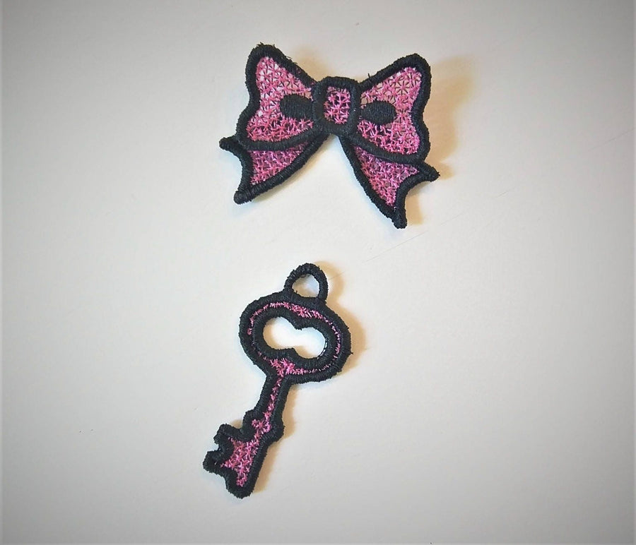 Bow and Key Charm FSL