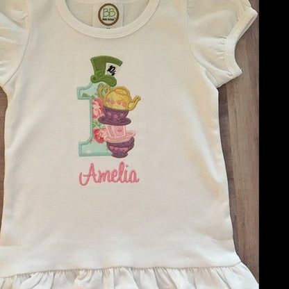 Wonderland Mad Hatter Birthday Number One