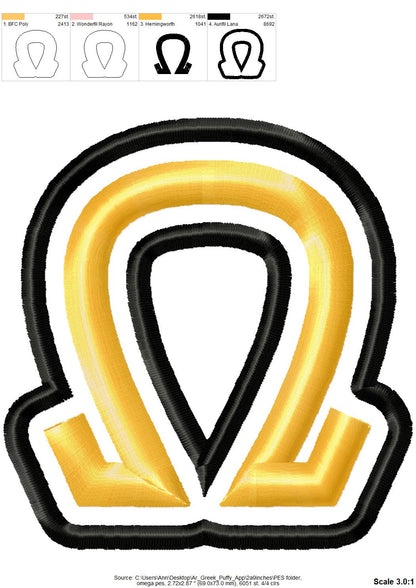 Puff Puffy Foam Greek Sororities Fraternities Font