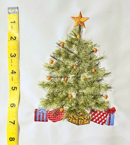 Fringed Christmas Tree with Gifts