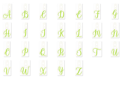 Satin Handwritten Monogram Keychain