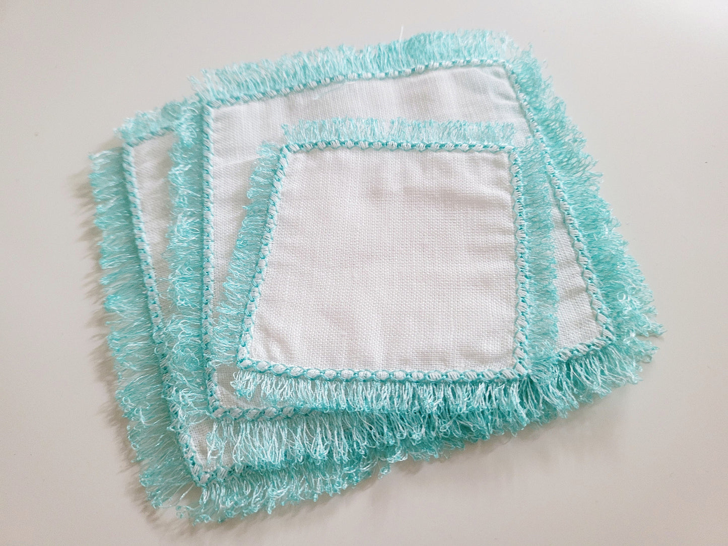 Fringed Edge Napkin Doily Coaster