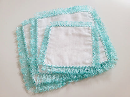 Fringed Edge Napkin Doily Coaster