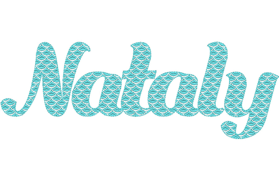 Scallops font Scalloped Mermaid Font
