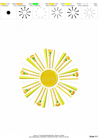 Fringed Sun Sunshine