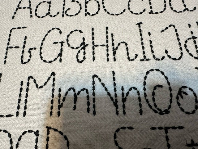 Must Have Hand Stitch Effect Font
