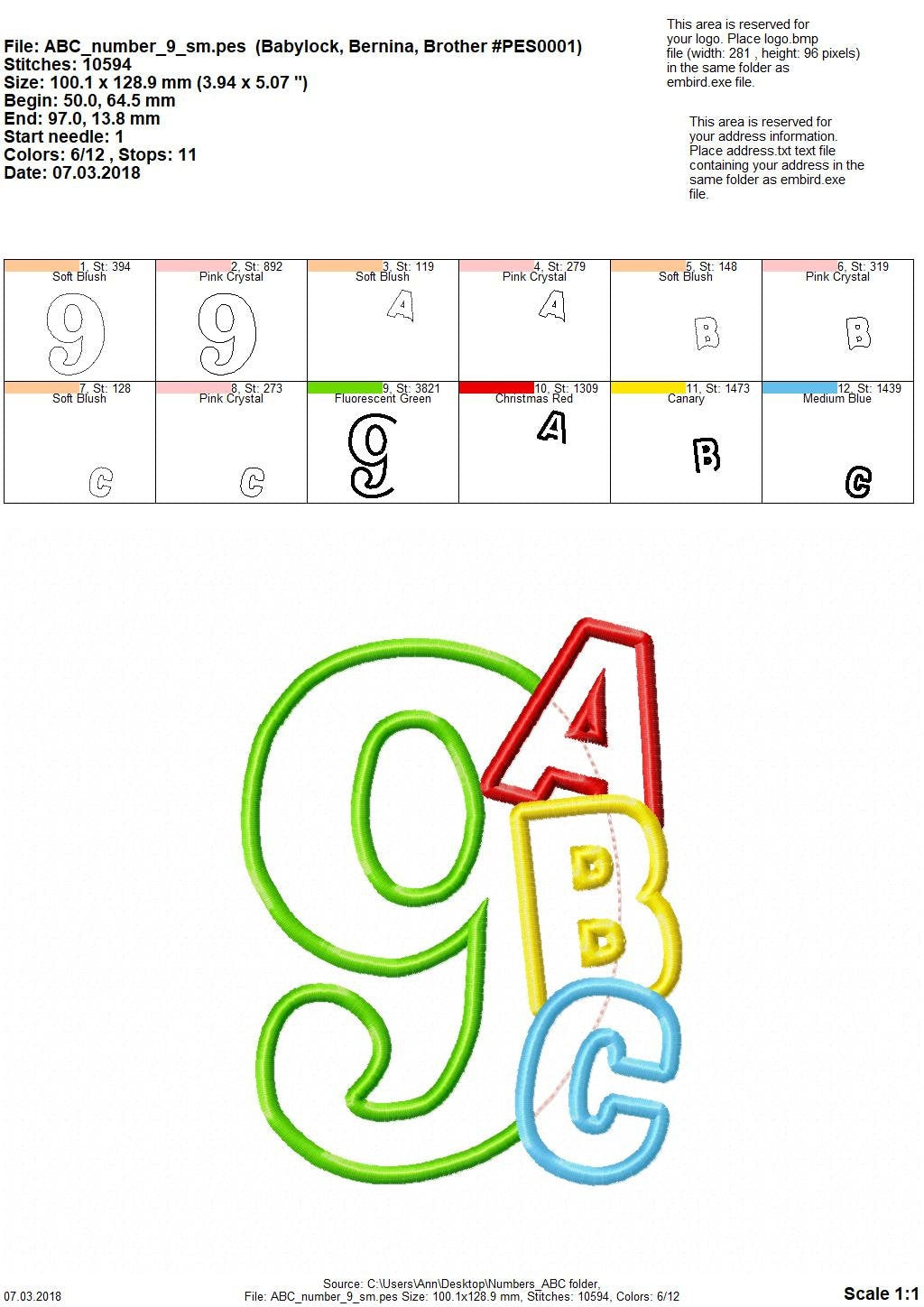 ABC School Birthday Numbers