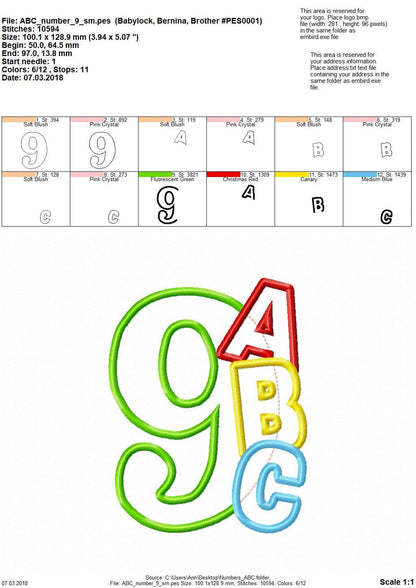 ABC School Birthday Numbers
