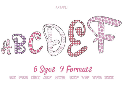 Chevron Zigzag Checkered Polka Dot Font Set