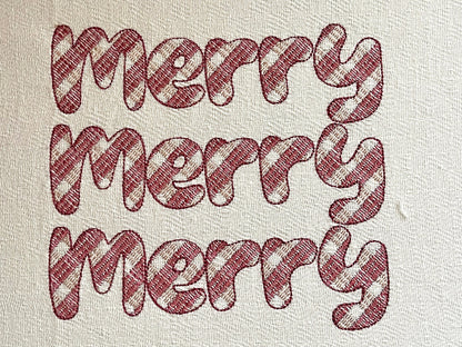 Retro Gingham Plaid Patterned Fun Font