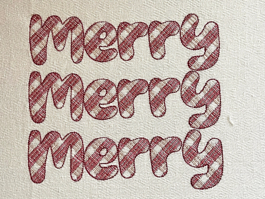 Retro Gingham Plaid Patterned Fun Font