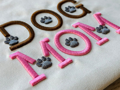 Puff Puffy Foam Dog Cat Paw Font