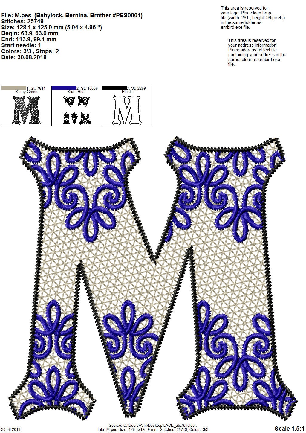 Delicate Lace Split Monogram Font