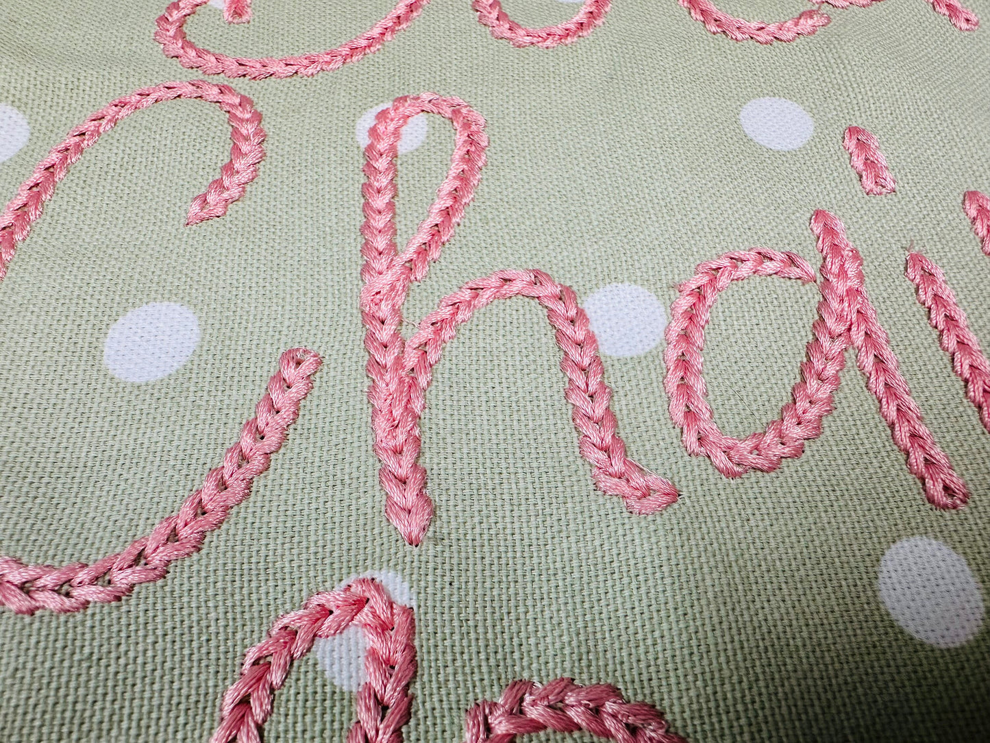 Narrow Bold Authentic Hand Chain stitch FONT machine embroidery designs