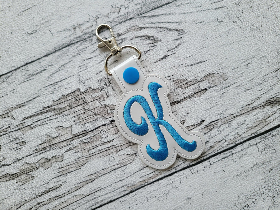 Handwritten Monogram Initial Keychain