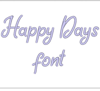 Satin Stitch Curl Font