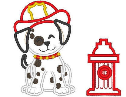 Dalmatian Puppy Single and with Hydrant