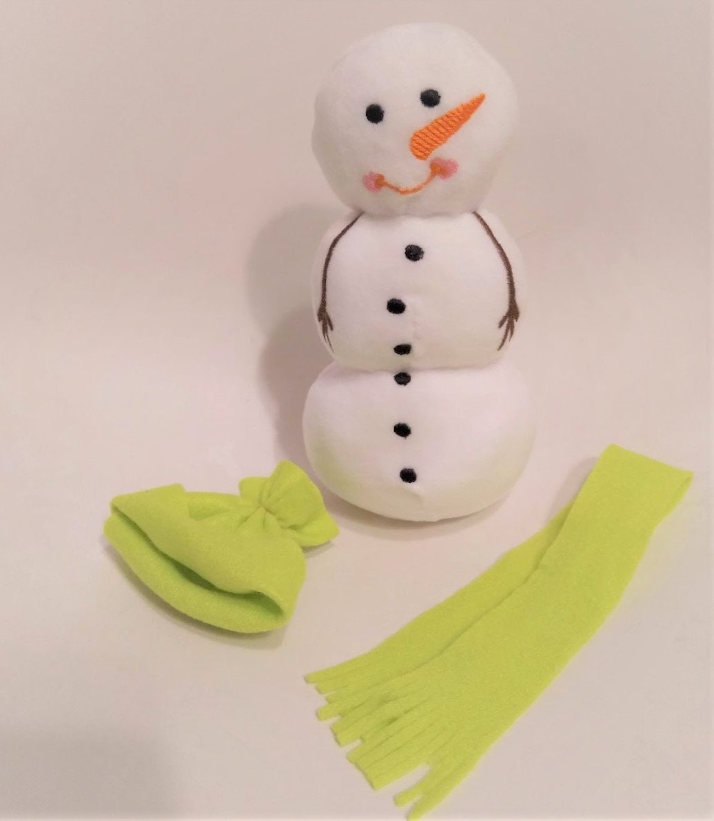 Snowman ITH embroidery snowman doll In The Hoop Machine Embroidery