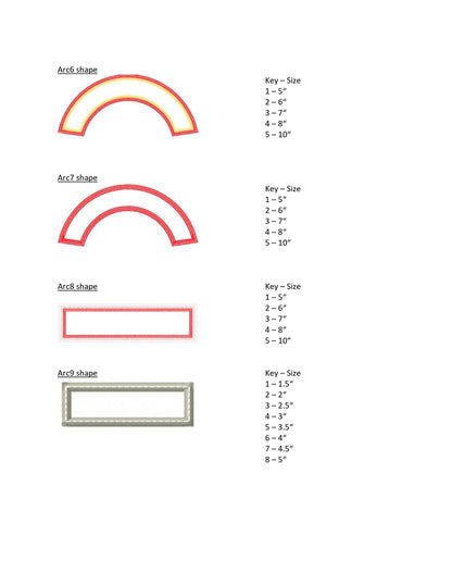 Arc Shape for Rocker Applique