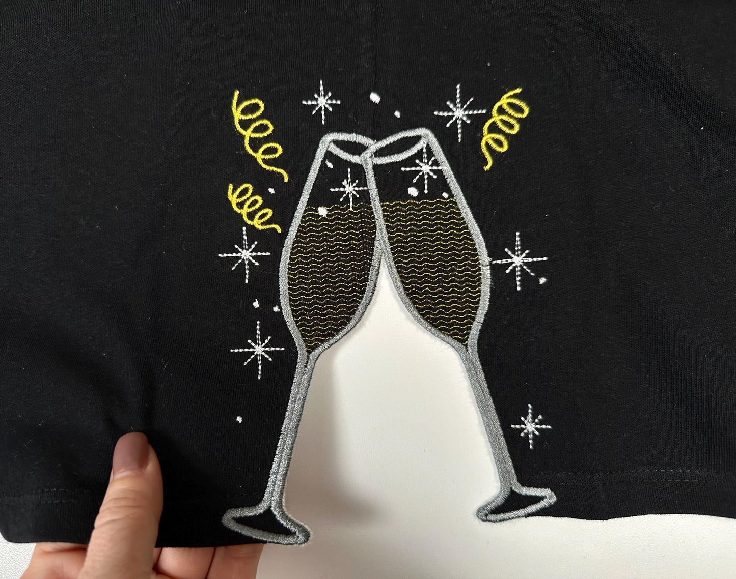 Champagne Cheers Split Side Seam