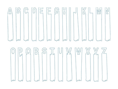 Brush Stroke Painter Font Applique