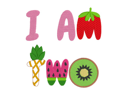 Tutti Frutti Fruit Font Set of 4