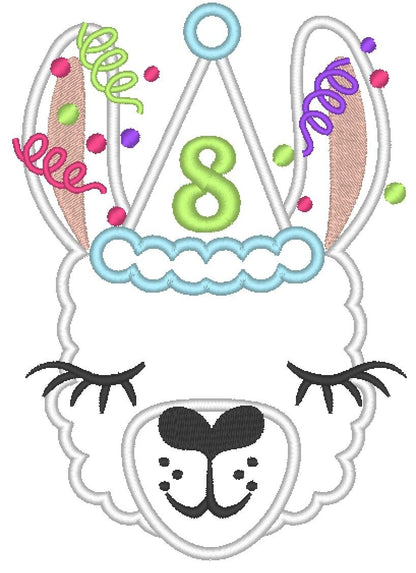 Llama Alpaca Birthday Hat Number Set