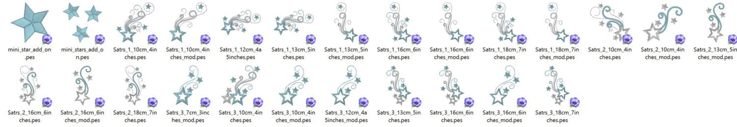 Twinkle Twinkle Little Star for Birthday Shirts embroidery machine