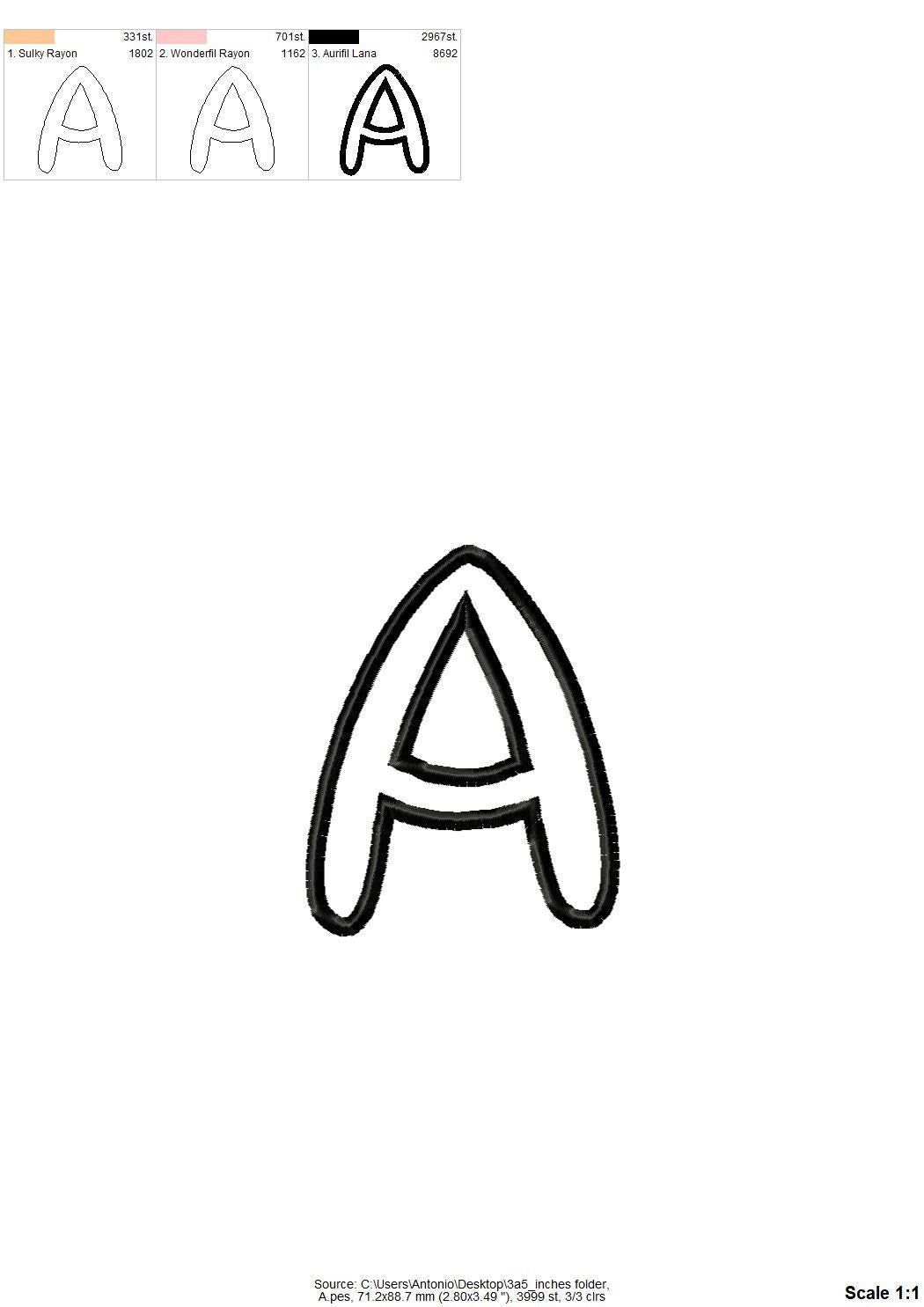 Petra Handwritten Font Applique