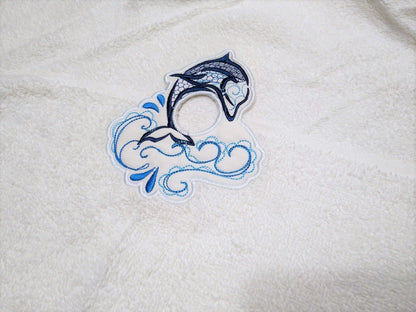 Dolphin Towel Hanging Hole Topper