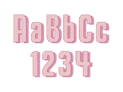 Glitter Shadow HTV vinyl Font