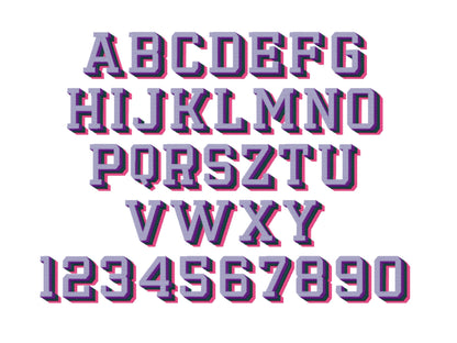 Extra Shadow Pop Art Varsity Block Font