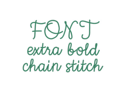 Extra Bold Chain Stitch Handwritten Font Cookie