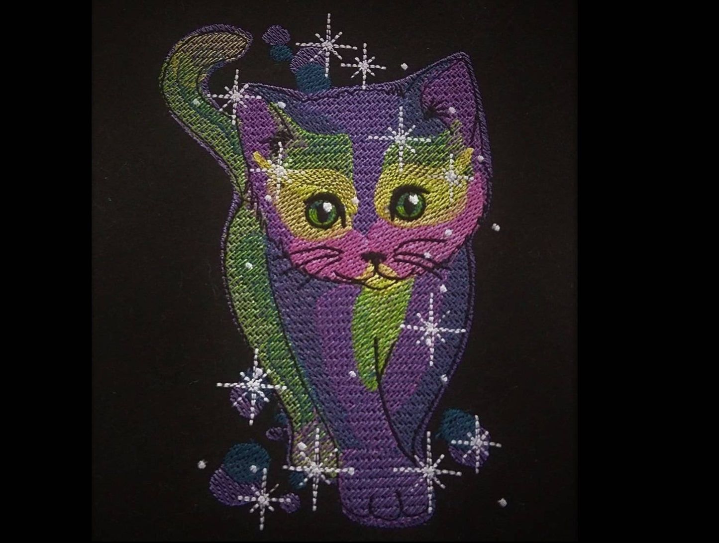 Sparkling Galaxy Kitty Cat