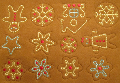 Christmas Gingerbread Man Cookie Feltie