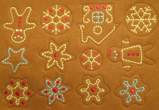 Christmas Gingerbread Man Cookie Feltie