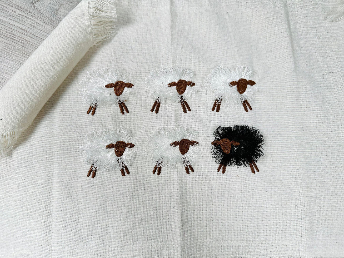 Mini Fringed Sheep Lamb Baby