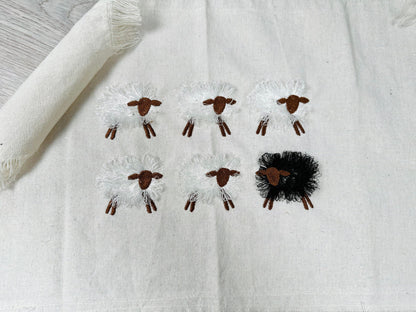 Mini Fringed Sheep Lamb Baby