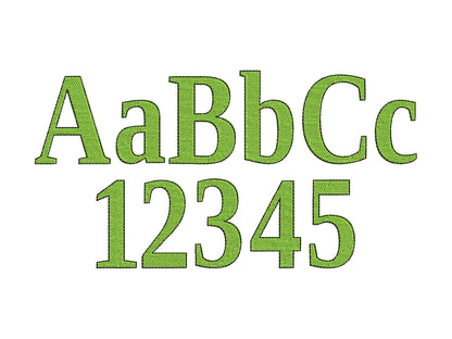 Fill Stitch Block Font Falala