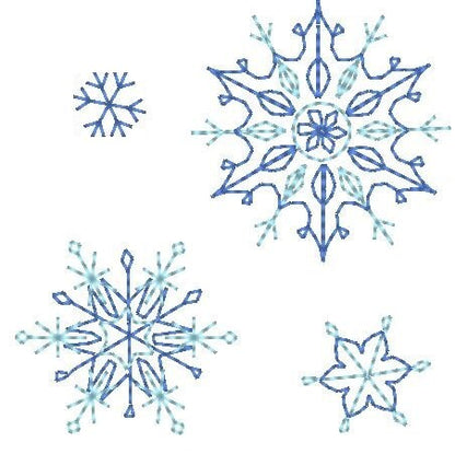 Beautiful Snowflake Set of 4