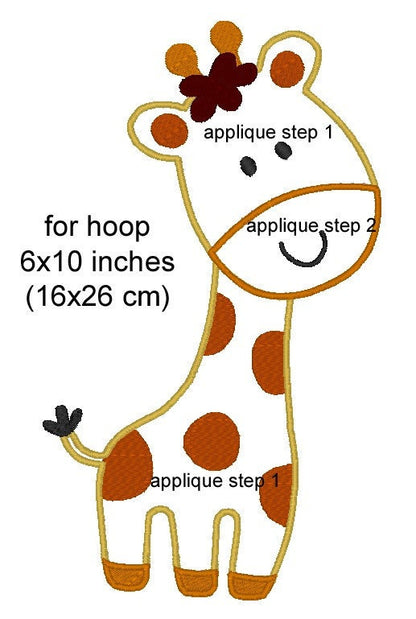 Giraffe Mom and Little Boy