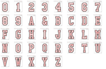 Big Glitter HTV Vinyl Narrow Sport Font