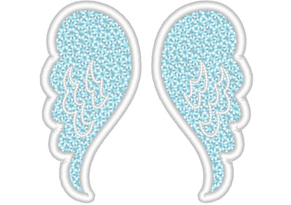 FSL Free standing lace mini angel wings machine embroidery designs,