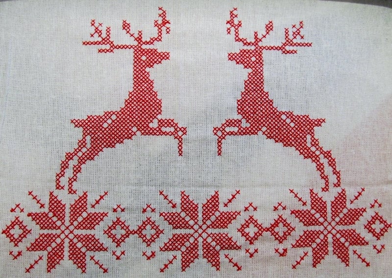 Christmas Reindeer and Snowflake Set of 3