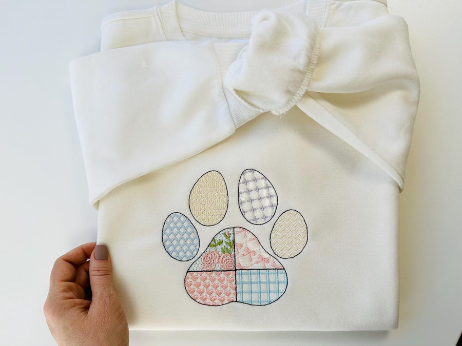 Patchwork Patterned Paw