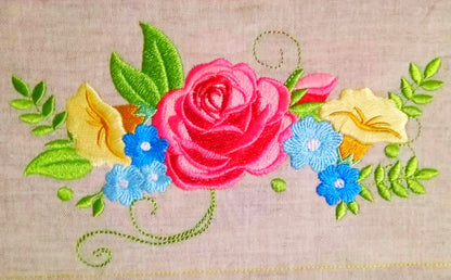 Shabby Chic Floral Rose Bouquet