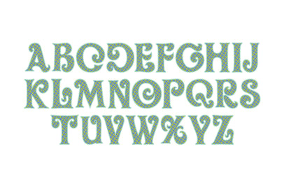 Light Stitch 2-Color Mermaid Font