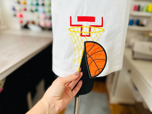 Sports Basketball Hoop And Ball