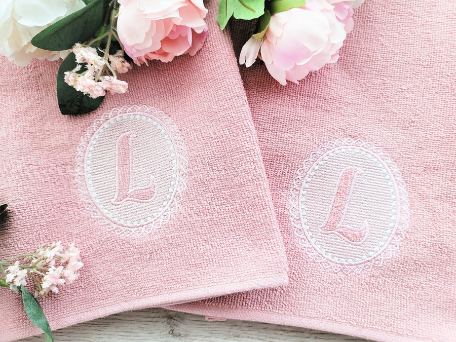 Embossed Lace Monogram Font