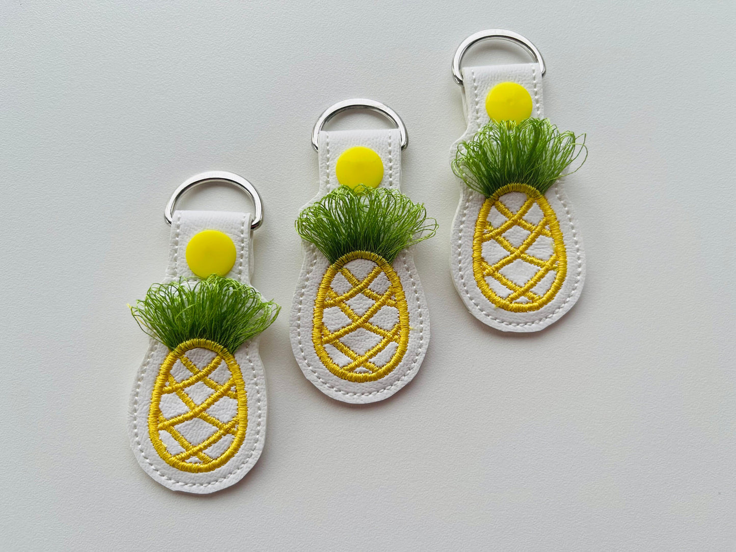Fringed Pineapple Keychain